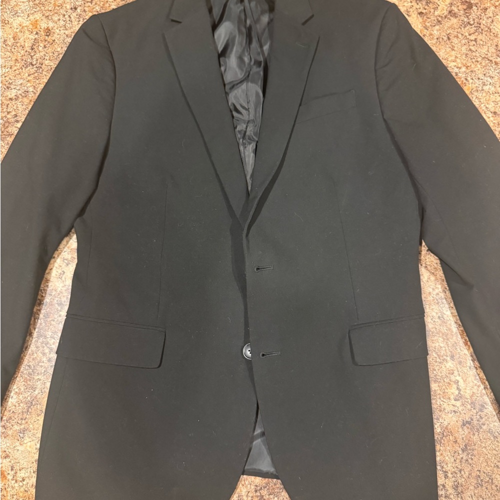 jf j.ferrar Sleek Black Men's Blazer